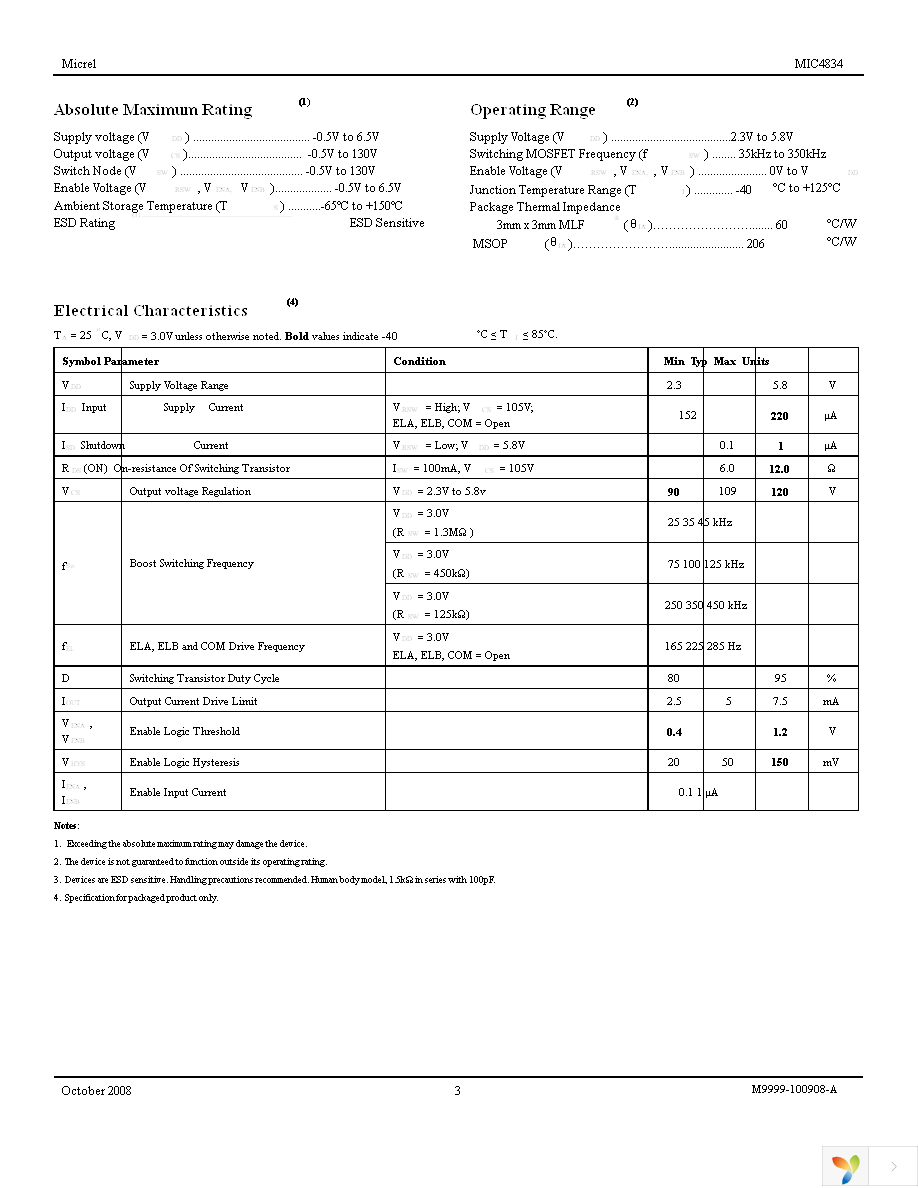 MIC4834YML TR Page 3